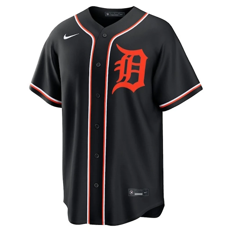 Detroit Tigers Tarik Skubal Nike Carbon Black Fashion Replica Jersey