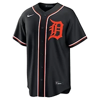 Detroit Tigers Tarik Skubal Nike Carbon Black Fashion Replica Jersey