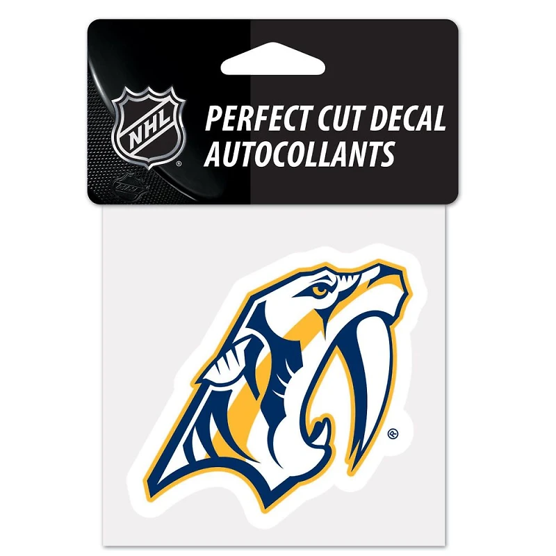 Nashville Predators Perfect Cut Colour Decal 4" x 4"