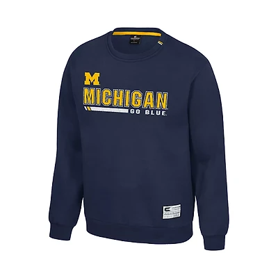 Michigan Wolverines Navy Charlie Crew Sweatshirt