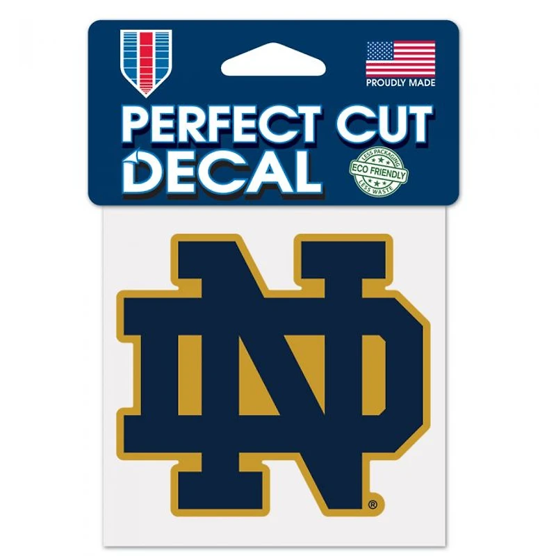 Notre Dame Fighting Irish ND Perfect Cut Colour Decal  4" x 4"