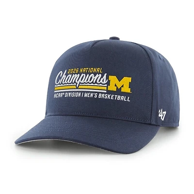 Michigan Wolverines 2026 National Champions Basketball '47 Hitch Adjustable Hat – Navy