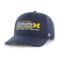 Michigan Wolverines 2026 National Champions Basketball '47 Hitch Adjustable Hat – Navy
