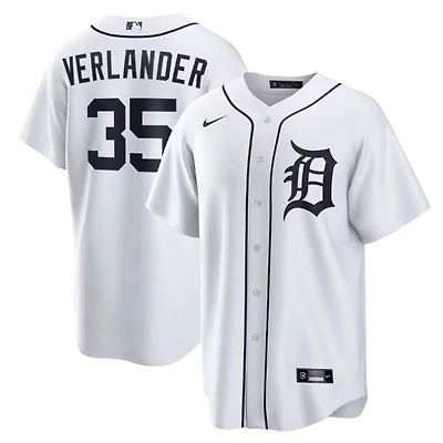 Detroit Tigers Justin Verlander Nike Men’s Home Replica Jersey – White