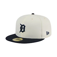 Detroit Tigers Chalk White and Navy Evergreen 59Fifty