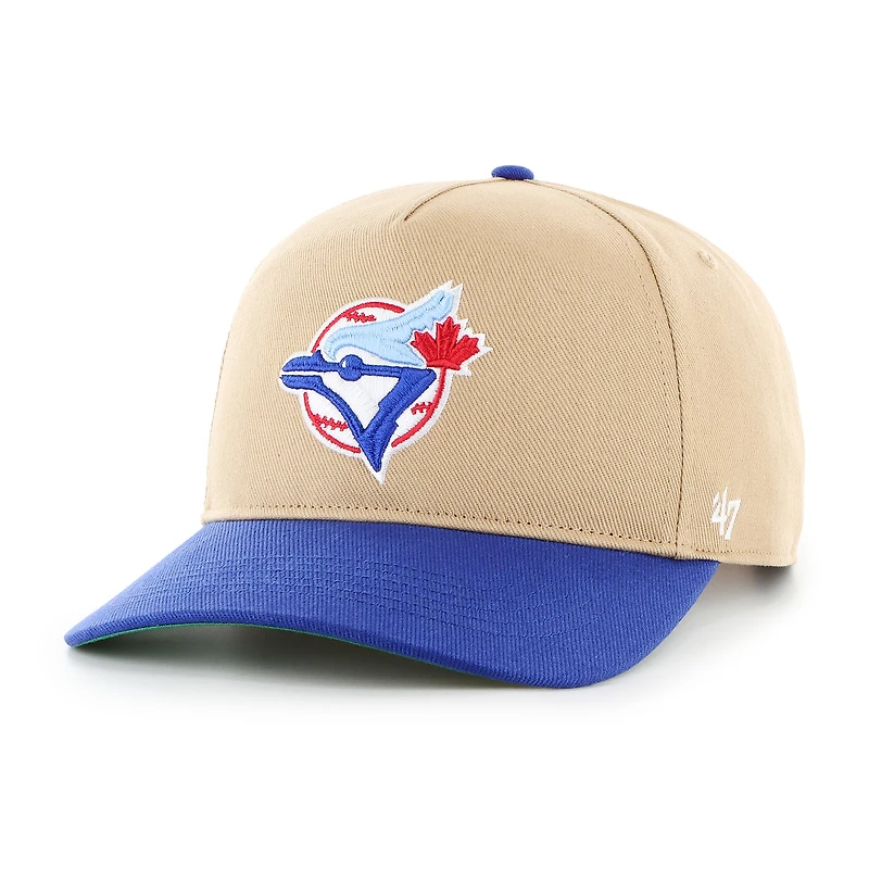 Toronto Blue Jays Golden Age Replica '47 Hitch Adjustable Hat - Khaki and Blue