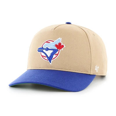 Toronto Blue Jays Golden Age Replica '47 Hitch Adjustable Hat - Khaki and Blue