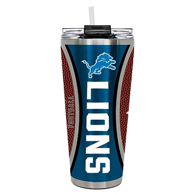 Detroit Lions 32 oz. Game Ball Big Slim Tumbler with Straw