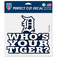 Detroit Tigers Slogan Perfect Cut Colour Decal 8" x 8"