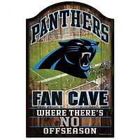 Carolina Panthers Fan Cave Wood Sign 11" x 17" 1/4" Thick