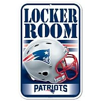 New England Patriots Plastic Sign 11" x 17"
