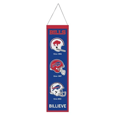Buffalo Bills Evolution Wool Banner 8" x 32"