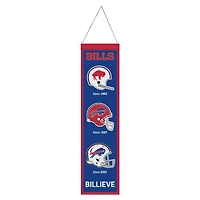 Buffalo Bills Evolution Wool Banner 8" x 32"