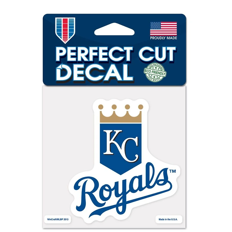Kansas City Royals 2nd Design Perfect Cut Colour Decal 4" x 4"