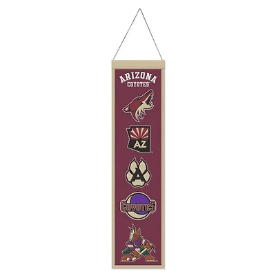 Arizona Coyotes Evolution Wool Banner 8" x 32"