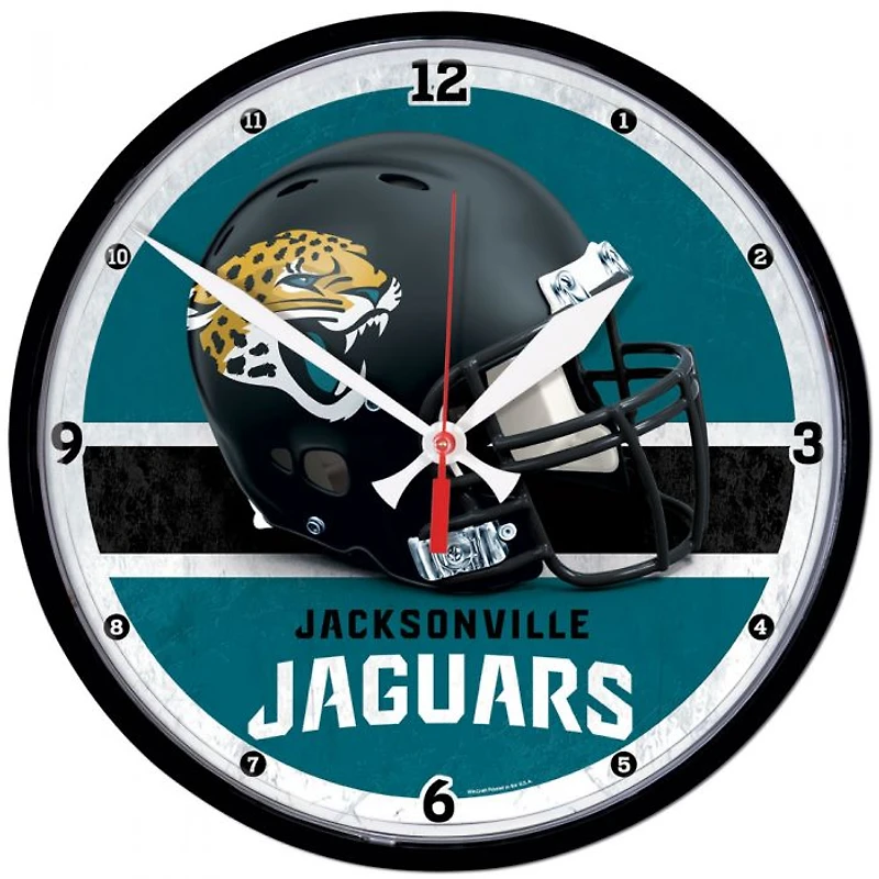 Jacksonville Jaguars Round Wall Clock 12.75"