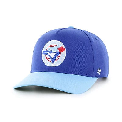 Toronto Blue Jays Golden Age Replica 1977 Logo '47 Hitch Adjustable Hat - Blue and Light Blue