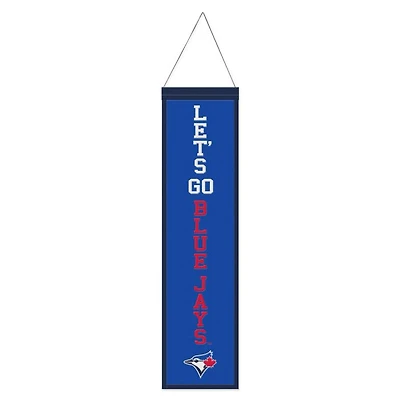 Toronto Blue Jays Slogan Wool Banner 8" x 32"