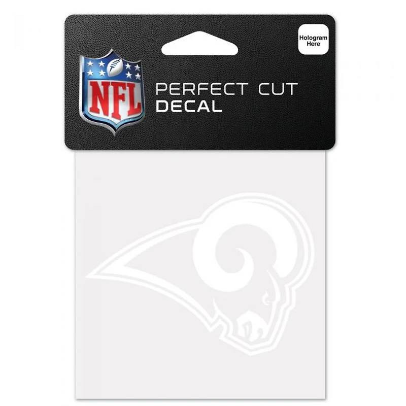 Los Angeles Rams Perfect Cut White Decal 8" x 8"