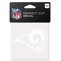 Los Angeles Rams Perfect Cut White Decal 8" x 8"