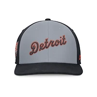 Detroit Tigers Nike Cooperstown Collection Square Bill Pro Snapback Hat - Grey/Navy