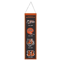 Cincinnati Bengals Evolution Wool Banner 8" x 32"