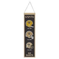 New Orleans Saints Evolution Wool Banner 8" x 32"