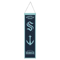 Seattle Kraken Evolution Wool Banner 8" x 32"