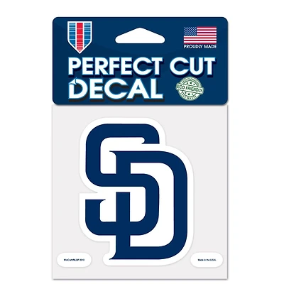 SAN DIEGO PADRES PERFECT CUT COLOR DECAL 4" X 4"