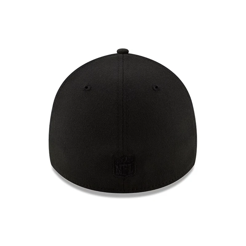 Detroit Lions Black-on-Black New Era 39THIRTY Stretch-Fit Hat