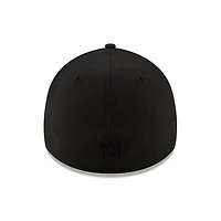 Detroit Lions Black-on-Black New Era 39THIRTY Stretch-Fit Hat