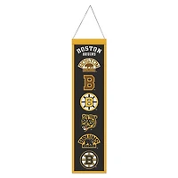 Boston Bruins Evolution Wool Banner 8" x 32"