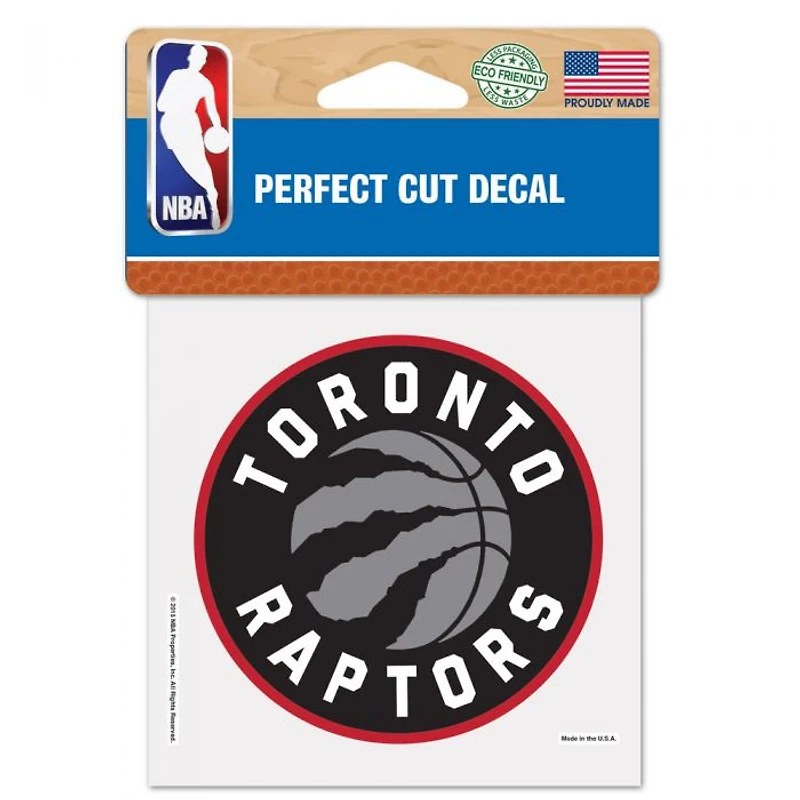 Toronto Raptors Perfect Cut Colour Decal 4" x 4"