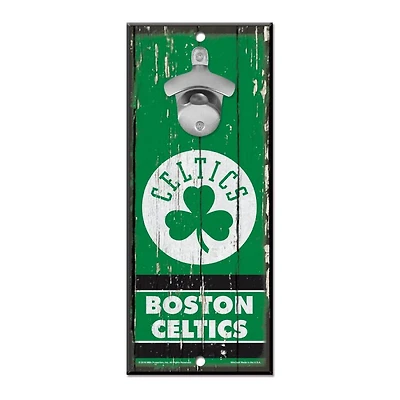 Boston Red Sox Bottle Opener Sign 5" x 11"