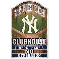New York Yankees Fan Cave Wood Sign 11" x 17" 1/4" Thick