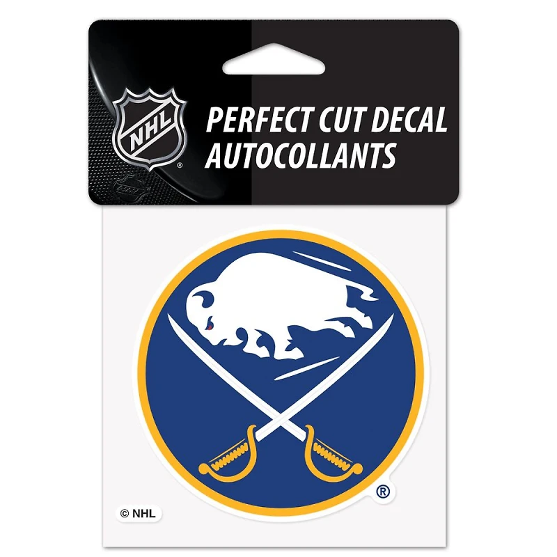 Buffalo Sabres Perfect Cut Colour Decal 4" x 4"
