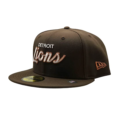 Detroit Lions Walnut Wordmark 59Fifty