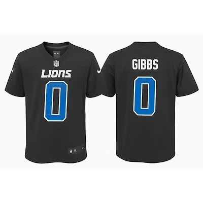 Jahmyr Gibbs Youth Nike Carbon Black Player Jersey