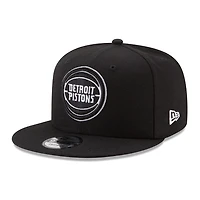 Detroit Pistons Basic Black and White 9Fifty