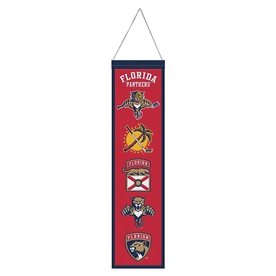 Florida Panthers Evolution Wool Banner 8" x 32"