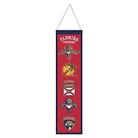 Florida Panthers Evolution Wool Banner 8" x 32"