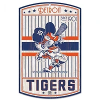 Detroit Tigers Cooperstown Wood Sign 11" x 17" 1/4" Thick