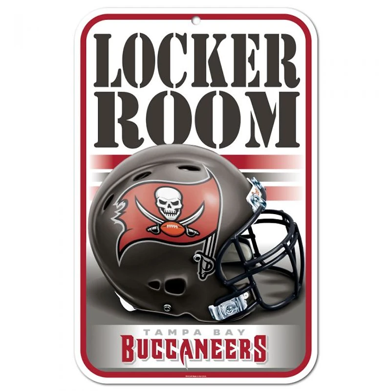 Tampa Bay Buccaneers Plastic Sign 11" x 17"
