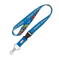 Detroit Lions Marvel Avengers (C) 2021 Lanyard with Detachable Buckle 1"