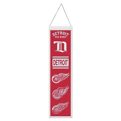 Detroit Red Wings Evolution Wool Banner 8" x 32"