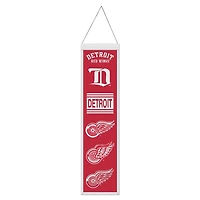 Detroit Red Wings Evolution Wool Banner 8" x 32"