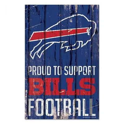 Buffalo Bills Proud Wood Sign 11" x 17" 1/4" Thick