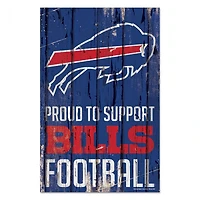 Buffalo Bills Proud Wood Sign 11" x 17" 1/4" Thick