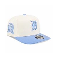 Detroit Tigers Chrome/Sky Blue 1968 World Series Champs Patch 9FIFTY A-Frame Snapback Hat - New Era