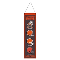 Cleveland Browns Evolution Wool Banner 8" x 32"